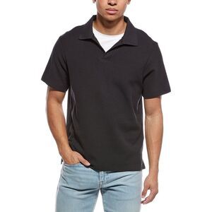Frame Denim Mens Frame Jacquard Polo Shirt, Grey